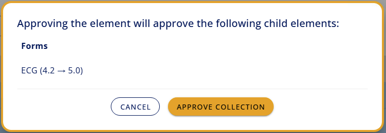 Approve CRF Collection - notification