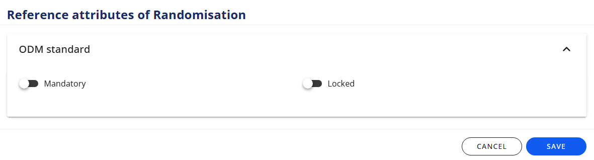 CRF Tree - Reference attributes - Form Level