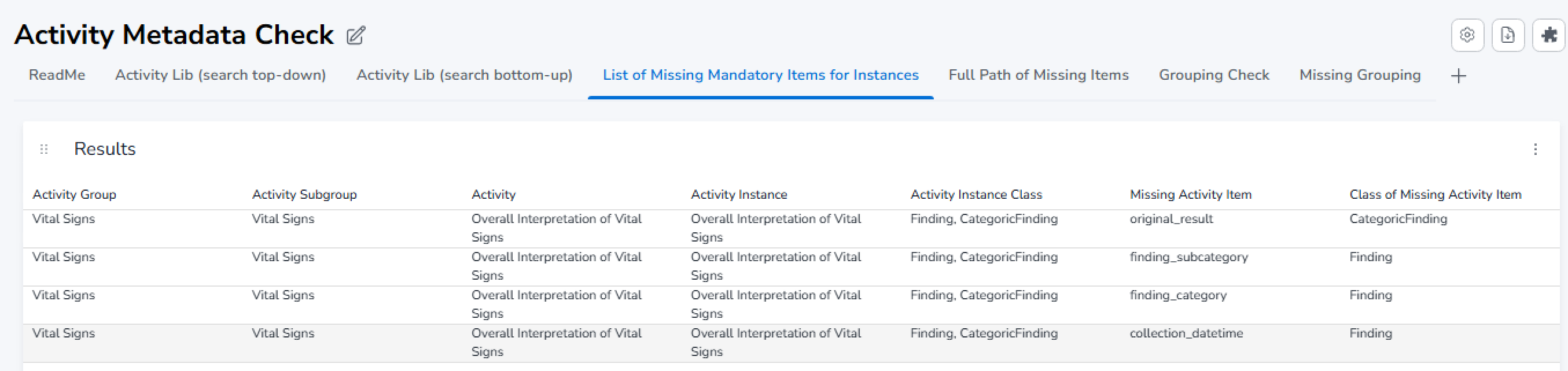 Missing Items
